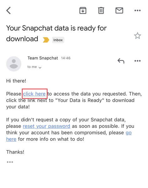 Snapchat Email