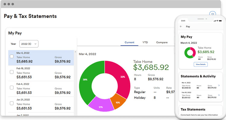 Employee Pay and Tax Statements in ADP Workforce Now