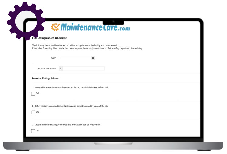 Maintenance Care Preventive Maintenance Checklist