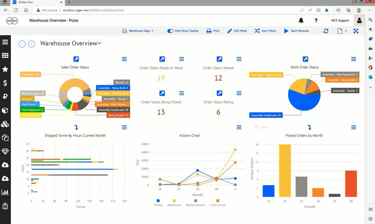 HighJump Customer Visual Dashboard