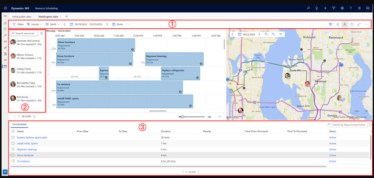 Dynamics365 Field Service Resource Scheduling Preview