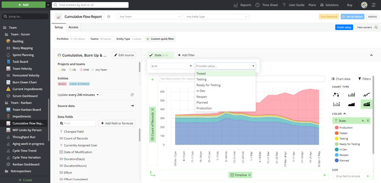 Filtering Data on a Report