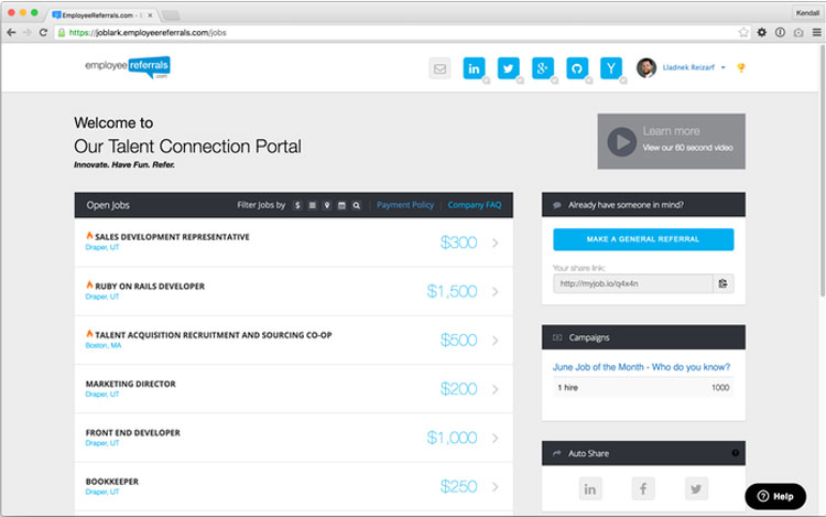 iCiMS Talent Connection Portal