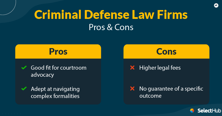 Criminal Defense Firms Pros and Cons