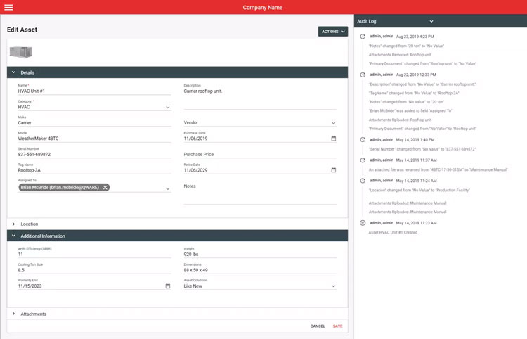 Organize Assets and Document Critical Information with Q Ware