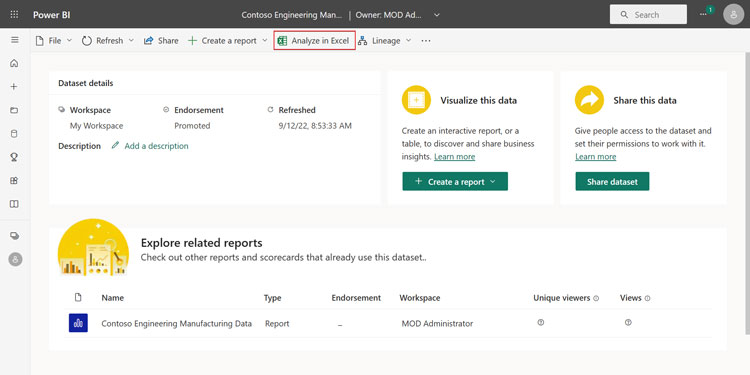 Power BI With Excel