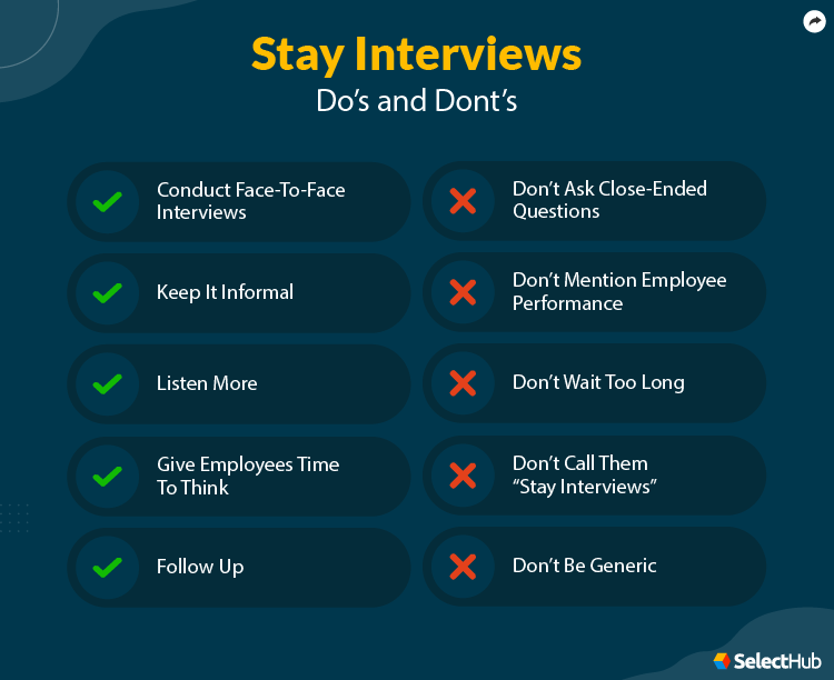 Stay Interview Dos and Don'ts